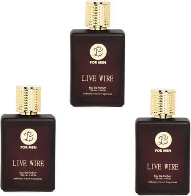 

Lyla Blanc LIVE WIRE Perfume Spray for Men- Pack of 3 (100ml each) Eau de Parfum - 100 ml(For Men)