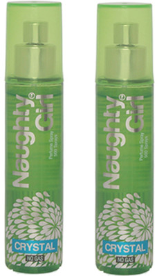 Naughty Girl CRYSTAL Perfume Spray for Women- Pack of 2 (60ml each) Perfume - 60 ml(For Women)