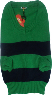 

all4pets Sweater for Dog(Green, Green;black