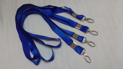 

NOZOMI Lanyards Royal Blue Color, Set of 4 Lanyards with Dog hook Lock 36 cm Dog Chain Leash(Blue)