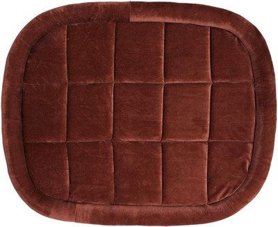 

Jainsons Pet Products Ultra Soft Dark Brown Velvet Bed for Dog, Cat Pet Mat