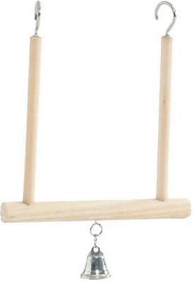 

Pets Empire Wooden Bird Swing with Bell, 10 x 11 cm birds toy Wooden Ball For Bird