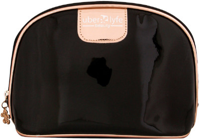 

Uberlyfe Black Shinny Cosmetic Bag(Black)