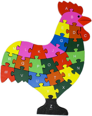 

Shoppernation Alphabet and Number Wooden Jigsaw Puzzle - Hen (1TNG273)(25 Pieces)