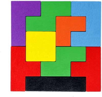 

Tootpado Wooden Tetris Jigsaw Puzzle 9pcs - (1TNG242) - Brain Teasers Toy(1 Pieces)