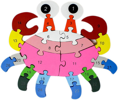 

Shoppernation Alphabet and Number Wooden Jigsaw Puzzle - Crab (1TNG279)(25 Pieces)