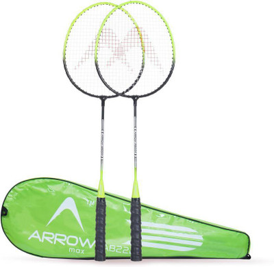 

Arrowmax HIGH QUALITY STEEL RACKET SET Green Strung Badminton Racquet(G5 - 3 Inches, 150 g)