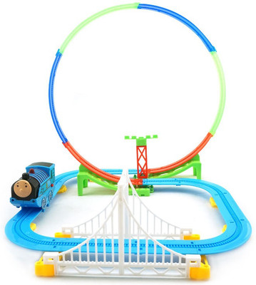 

Kiditos Electric Thomas & Friends Train Tracks with Sound & Light Toy(Multicolor)