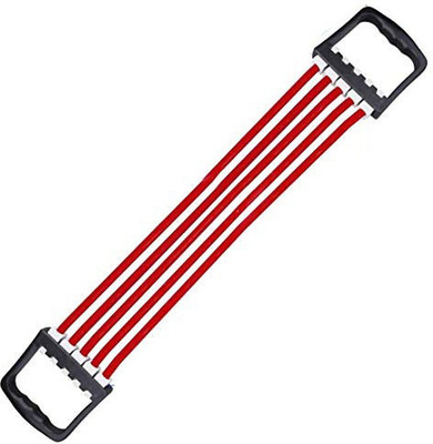 

CSU 5-Levels-Latex Bands Chest Expander with Detachable Bands Strength Training tool Resistance Tube(Red)