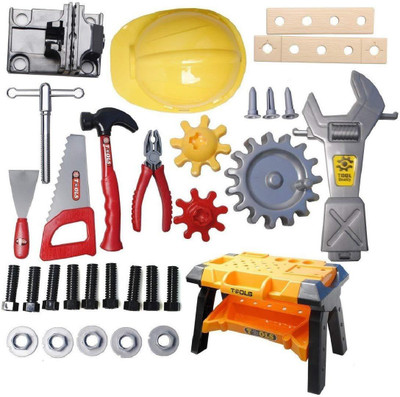 

MWG Exports Co 46 Piece Huge Sized Kids Tools Workbench for Children Toys