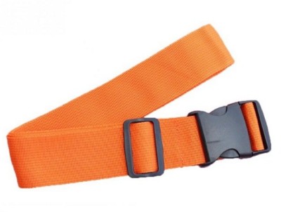 

Gifteniaa Adjustable Luggage Strap Belt with Buckle for Suitcases;Travel Bags | Security Strap Belt for Bags Luggage Strap(Orange)