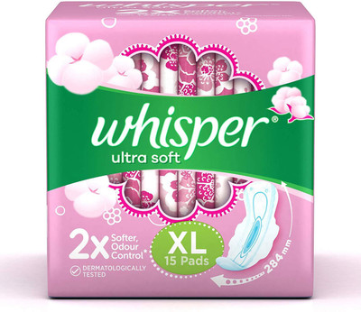 

Whisper Ultra Soft Sanitary 15 Pads Sanitary Pad(Pack of 15)