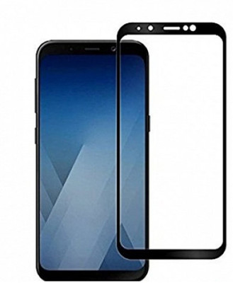 Hycot + Edge To Edge Tempered Glass for Samsung galaxy A6 oleophobic fully coated with full covered with 360 Hard bumper case cover Buy One Get One Combo.(Pack of 1)