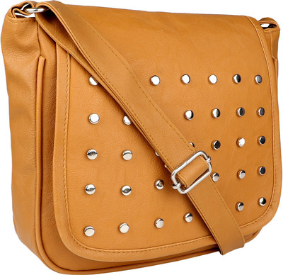 

SAHAL Girls Casual Beige PU Sling Bag