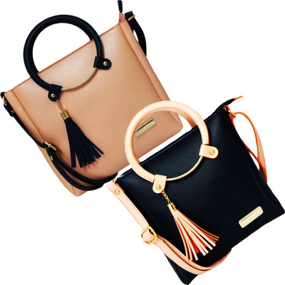 

BANDICOOT Girls Evening/Party, Casual, Formal Pink, Blue PU Sling Bag, Blue;pink