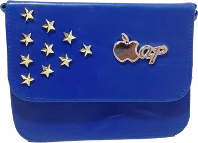 

Moonstar Girls Evening/Party, Casual Blue Rexine Sling Bag
