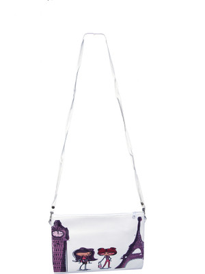 

ERA INNOVATIVE GIFTING Women Casual White PU Sling Bag