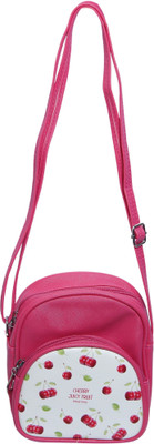 

ERA INNOVATIVE GIFTING Women Casual Pink, White PU Sling Bag