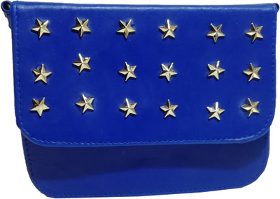 

Moonstar Girls Evening/Party, Casual Blue Rexine Sling Bag