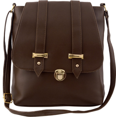 

VISHESH COLLECTIONS Women Evening/Party, Casual Brown PU Sling Bag