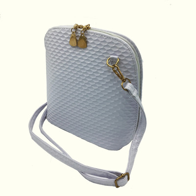 

Rough Nature Women Casual White PU Sling Bag