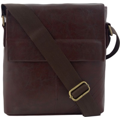 

VISHESH COLLECTIONS Men & Women Evening/Party, Casual Maroon Genuine Leather Sling Bag