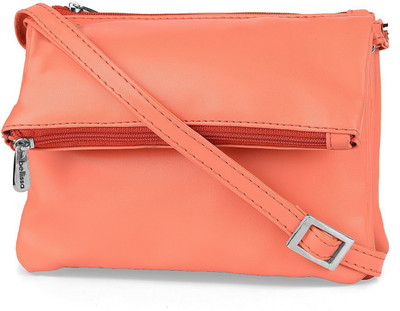 

Bellissa Girls Evening/Party, Casual, Sports Orange PU Sling Bag