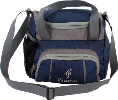 

Istorm Spice navy blue and grey Small Travel Bag(Blue, Grey)