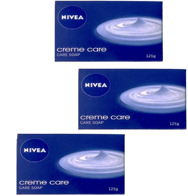 

Nivea creame care bathing soap 125g x3 (375g)(375 g, Pack of 3)