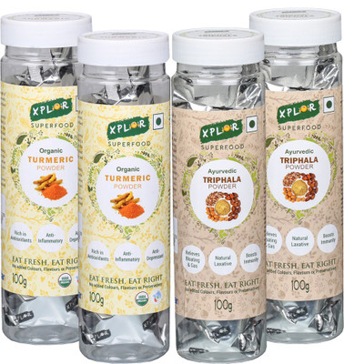 

Xplor Turmeric,2pc + Triphala,2pc Powder (4 Packs of 100 gm Each)(4 x 100 g)