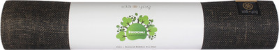 

ida yog Bhoomi Midnight Wood Jute Eco Yoga Mat, 4mm, stunning jute fiber, great grip Black 4 mm Yoga Mat