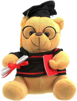 

soniya Enterprises musical scholar teddy bear - 32 cm(Brown)