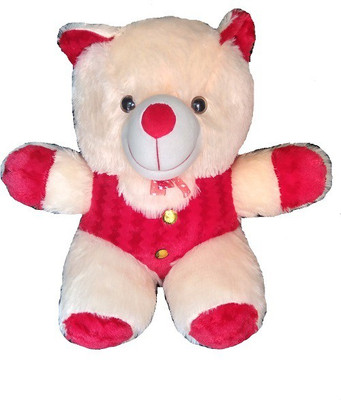 

GMR 60 CM Sitting Very Beautiful High Quality For Valentine & Birthday Gift ( Approx 60 Cm ) Cream & Red Colour - 60 Cm (Cream & Red) - 60 cm(Cream)