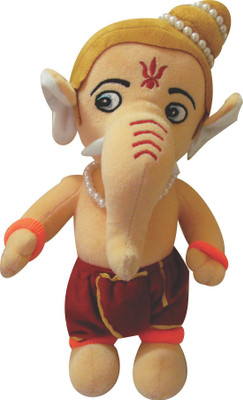 

Pihu Enterprises Lord Ganesha Soft Toy For Kids - 10 cm(Multicolor)