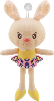 Miss & Chief Lovely Rabbit Stuffed Doll Soft Plush Toy | Soft and Cuddly filling | Huggable and loveable for someone special - 20 cm(Yellow)