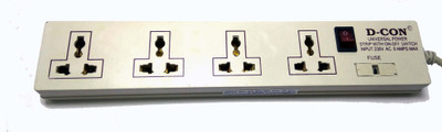

D-CON D-CON 4+1 4 Socket Surge Protector(White)