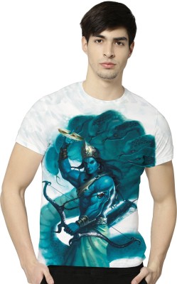 STAND OUT Printed, Graphic Print Men Round Neck Green, White T-Shirt