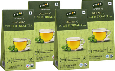 

XPLOR Organic Tulsi Herbal Tea (4 Packs of 25 gm Each) Herbal Tea(100 g, Box)