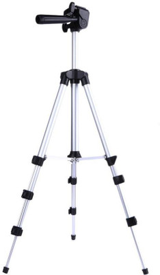 

FU4 3110 3 WAY HEAD ADJUSTABLE ALUMINUM QUICK LEVER LOCK TRIPOD Tripod (Silver, Supports Up to 1500 g) Tripod(Silver, Supports Up to 1500 g)