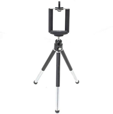 

FU4 adjustable mini mobile phone camera stand clip bracket holder Tripod (Black, Supports Up to 500 g) Tripod(Black, Supports Up to 500 g)