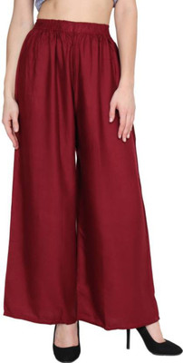 infatuation Regular Fit Women Maroon Trousers