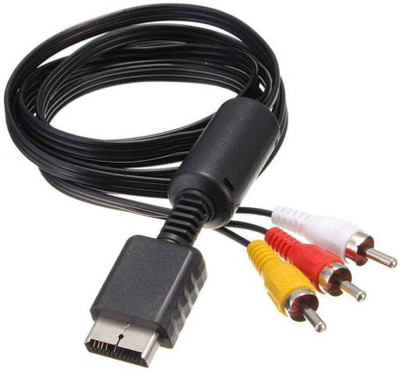 

Ayushi Fashion World TV-out Cable TV-out Cable 3 M PS3 and PS2 AV 3RCA Cable.3 Meter (Black, For PlayStation, 3)(Black, For PlayStation)