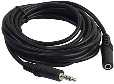 

Ayushi Fashion World TV-out Cable TV-out Cable 10 Meter, 3.5mm Male to Female Stereo Audio Extension Cable (60 Feet) (Black, For Home Theater, 10)(Black, For Home Theater)