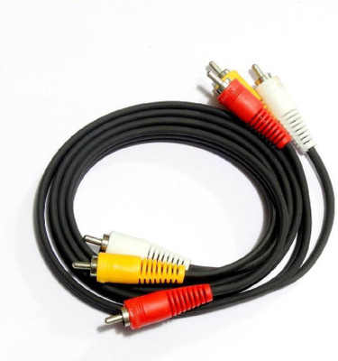 

Ayushi Fashion World TV-out Cable TV-out Cable Pure Copper 3 RCA - 3 RCA Composite Audio Video AV Cable TV LCD LED DTH - 10m (Multicolor, For TV, 10)(Multicolor, For TV)