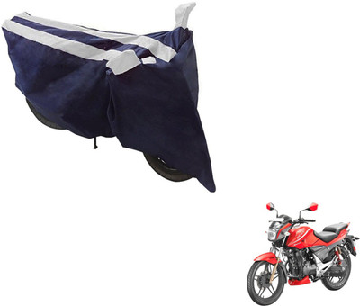 NIKS Two Wheeler Cover for Hero(Sport, Black, Silver)