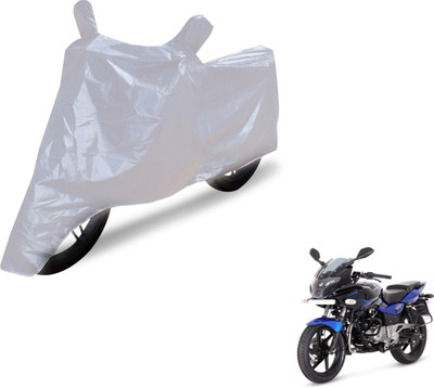 NIKS Two Wheeler Cover for Bajaj(Pulsar, Silver)
