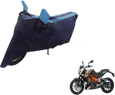 NIKS Two Wheeler Cover for KTM(Duke 390, Black, Blue)