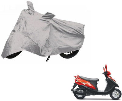 NIKS Two Wheeler Cover for Mahindra(Flyte, Silver)
