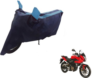 NIKS Two Wheeler Cover for Bajaj(Pulsar, Black, Blue)