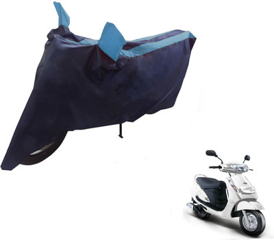 NIKS Two Wheeler Cover for Mahindra(Duro DZ, Black, Blue)